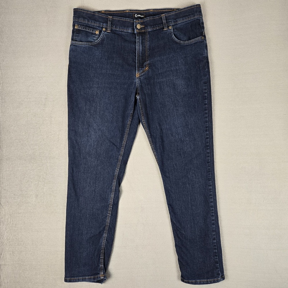 Origin Delta 68 Jeans‎ Mens 40x30 Cottom Blue Slim Fit Dark Wash Made in USA